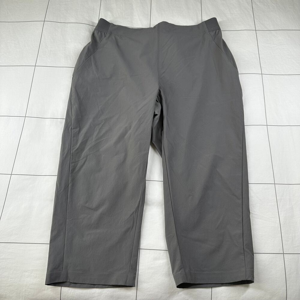Rohan Pants Womens 10 Gray Fleet Capri Hiking Stretch Cropped Outdoor Athletic